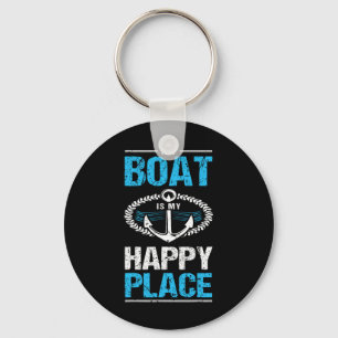 Chaveiro O Meu Barco É O Meu Lugar Feliz, O Barco Engraçado