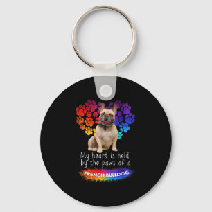 Chaveiro O Meu Coração É Detido Pelas Patas De Um Bulldog F