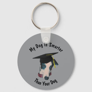 Chaveiro O meu galgo é mais inteligente do que o seu engraç