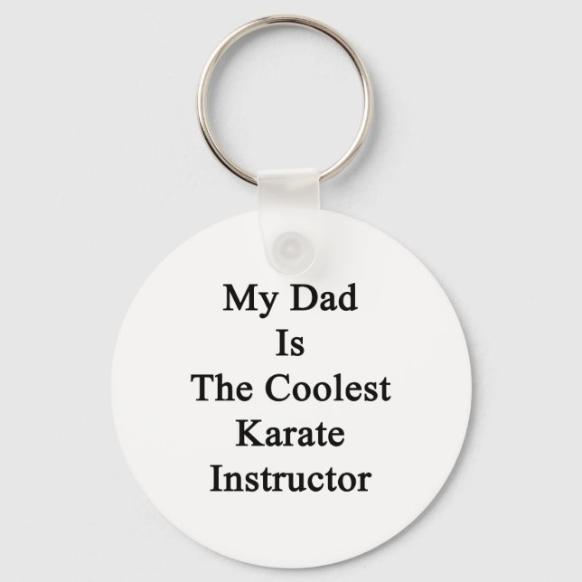 Chaveiro O Meu Pai É O Mais Legal Instrutor Karate (Frente)