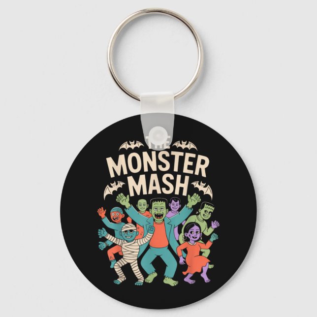 Chaveiro O Monstro do Festa de Dança do Halloween (Frente)