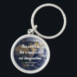 Chaveiro O mundo é uma citação inspiradora Canvas<br><div class="desc">O mundo é apenas uma canvas à nossa imaginação - Henry David Thoreau,  citação inspiradora.</div>