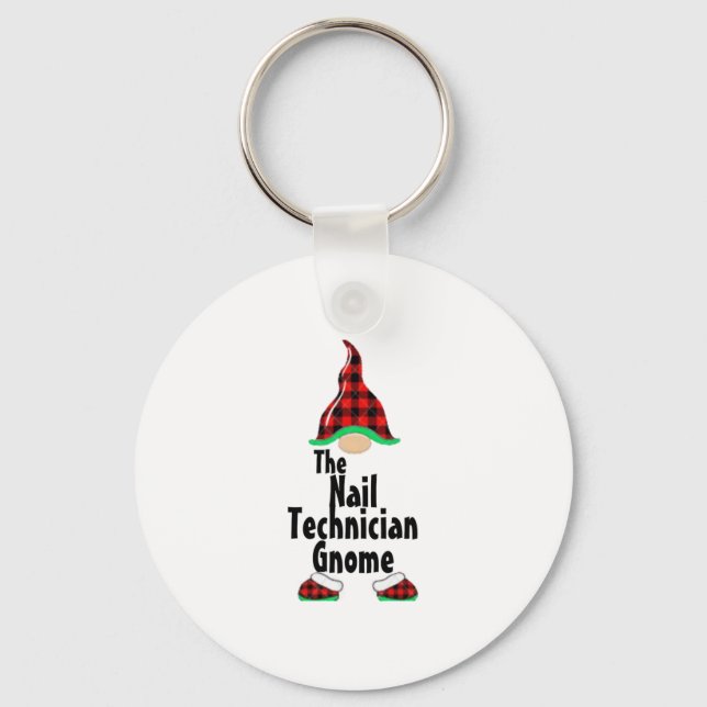 Chaveiro O Nail Technician Gnomo (Frente)