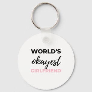 Chaveiro O Namorada de Okayest do Mundo Negro