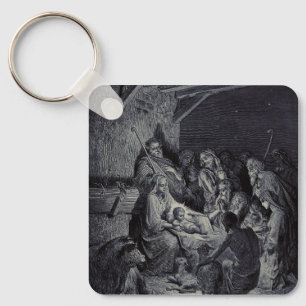 Chaveiro O Nascimento de Jesus por Gustave Doré Tinta Vitor