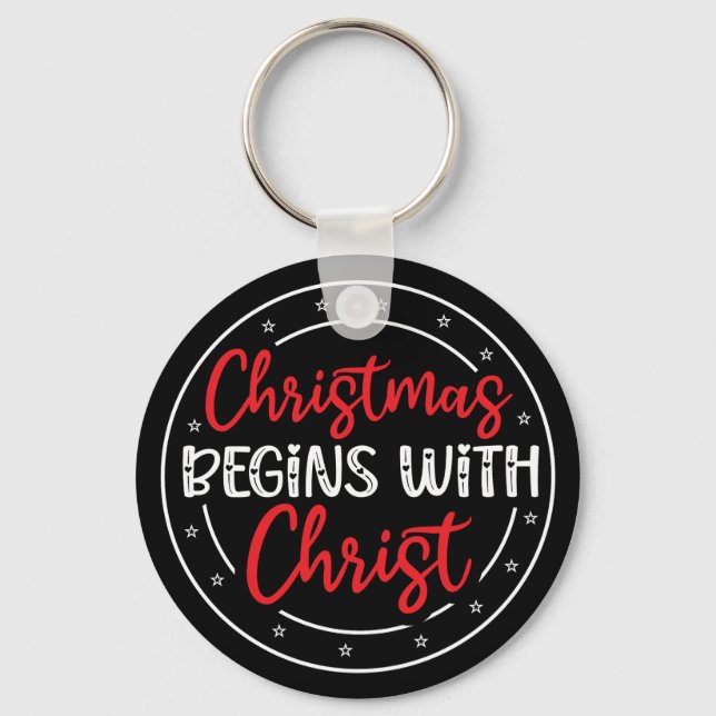 Chaveiro O Natal Começa Com Cristo-65772 (Frente)