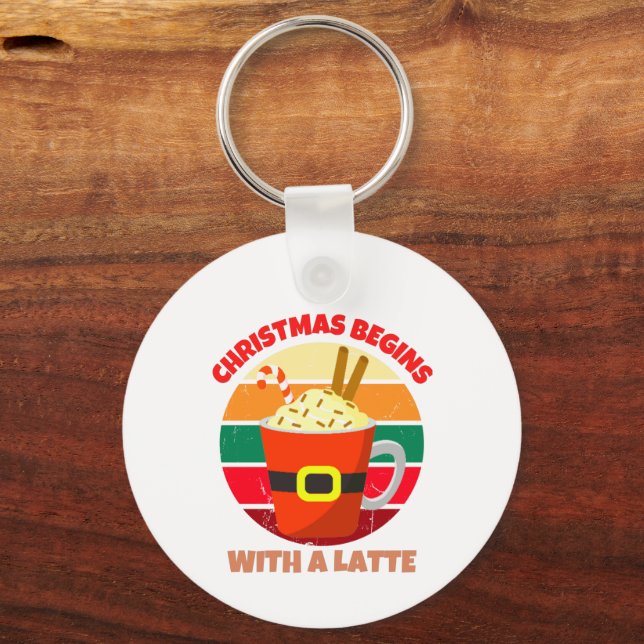 CHAVEIRO O NATAL COMEÇA COM UM LATTE (Frente)