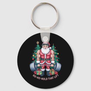 Chaveiro O Natal do Natal do Papai Noel Workout Ho-ho-hold