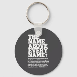 Chaveiro O Nome Acima de Todo Nome Fantasia Jesus Cristão