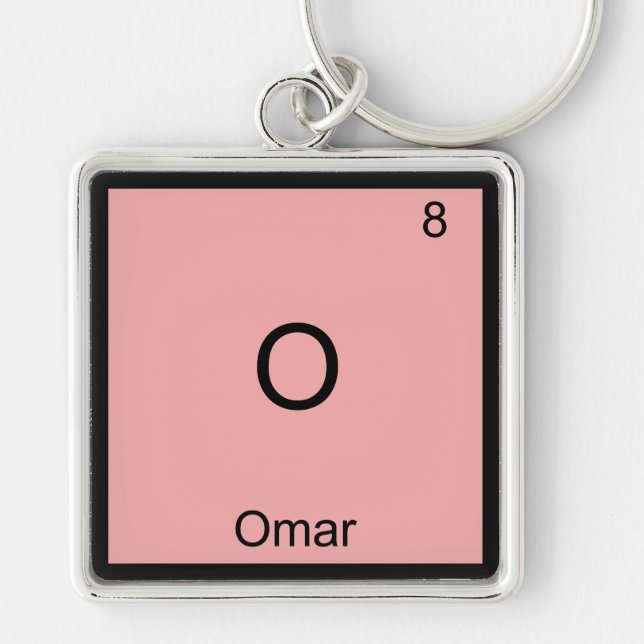 Chaveiro O - Omar Funny Chemistry Element Symbol T-Shirt (Frente)