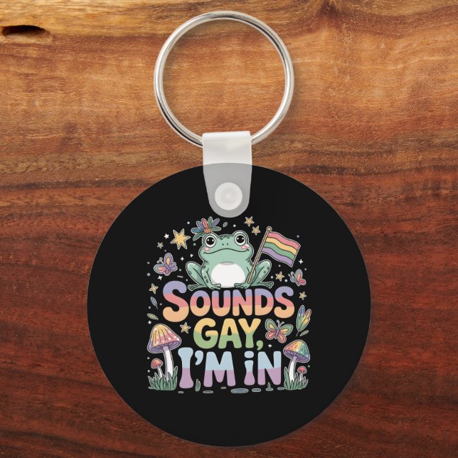 Chaveiro O orgulho LGBT parece gay (Frente)