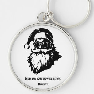 Chaveiro O Papai Noel viu o histórico do seu navegador - Ke