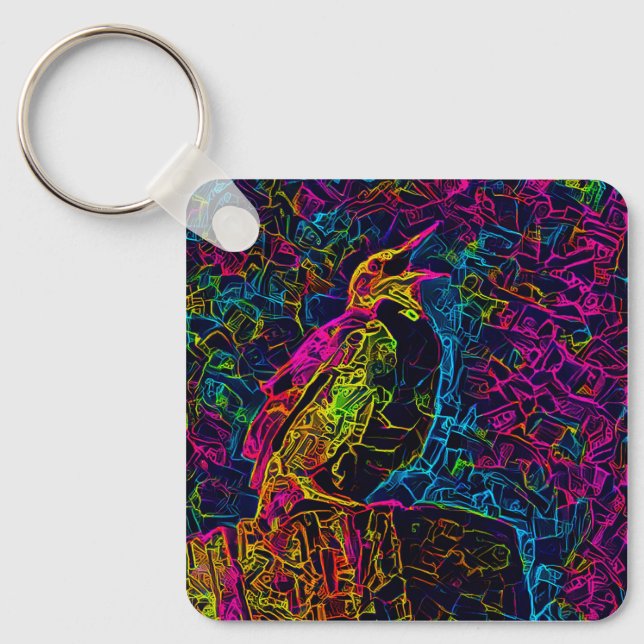 Chaveiro O pássaro Solitário 3 (Frente)