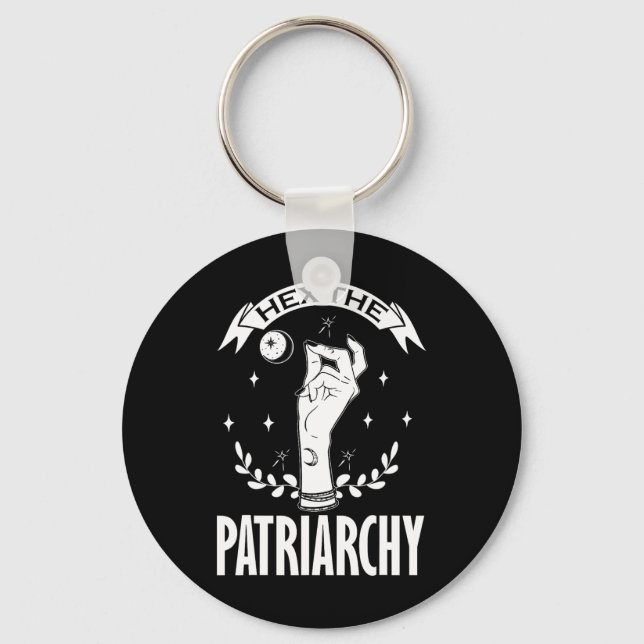 Chaveiro O Patriarcado Witchcraft Moon Phase Feminista Witc (Frente)