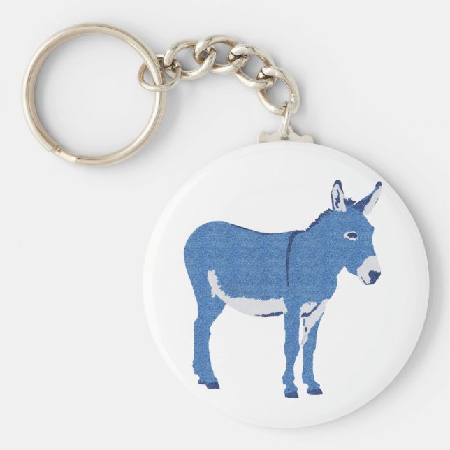 Chaveiro O pequeno Eddie Donkey não é muito azul (Frente)