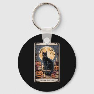 Chaveiro O Pocus Tarot Halloween Cat Pumpkin Mystic