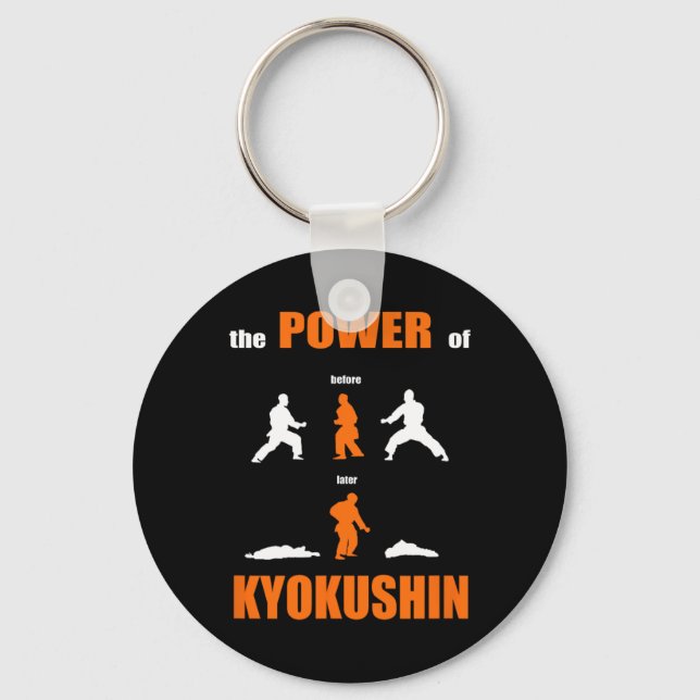 Chaveiro O Poder De Kyokushin Proud Karate Design Para Kar (Frente)