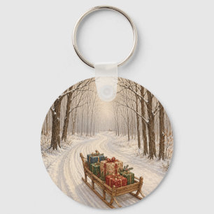 Chaveiro O Presente da Floresta de Inverno