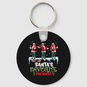 Chaveiro O Presidente Favorito do Papai Noel Dança Divertid