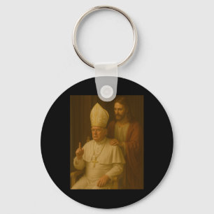 Chaveiro O Presidente Trump de Jesus Rezar Quer Ser O