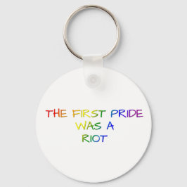 Chaveiro O Primeiro Orgulho Foi um Motim – Design LGBTQ+