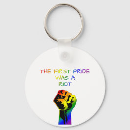 Chaveiro O Primeiro Orgulho Foi um Motim – Design LGBTQ+