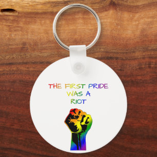 Chaveiro O Primeiro Orgulho Foi um Motim – Design LGBTQ+