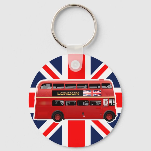 Chaveiro O Red Double Decker London Bus (Frente)