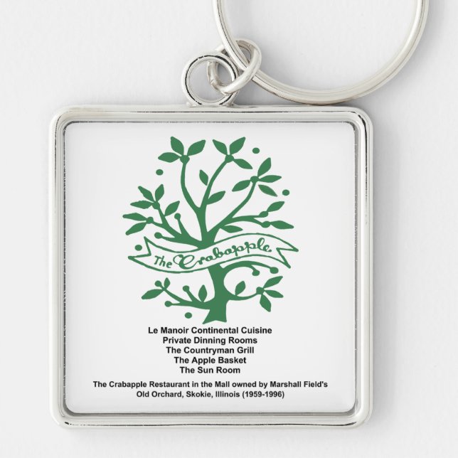 Chaveiro O Restaurante Crabapple, Skokie, IL (Frente)
