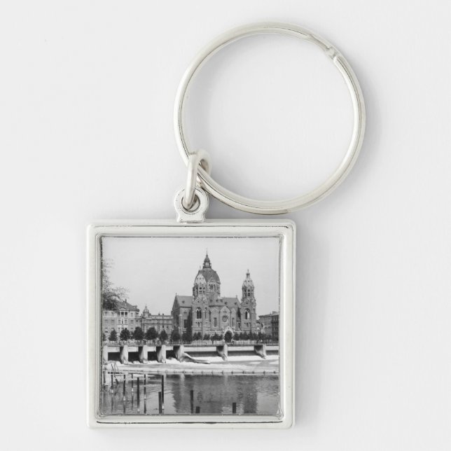 Chaveiro O rio Isar em Munich, c.1910 (Frente)