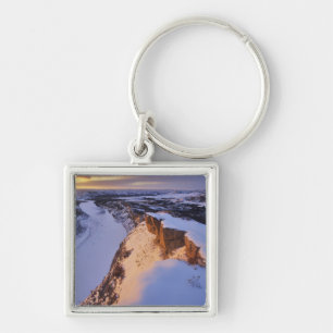 Chaveiro O Rio Little Missouri no inverno em