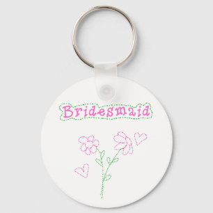 Chaveiro O rosa floresce a dama de honra
