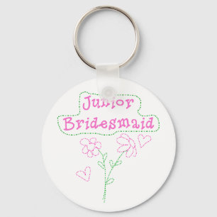 Chaveiro O rosa floresce a dama de honra júnior