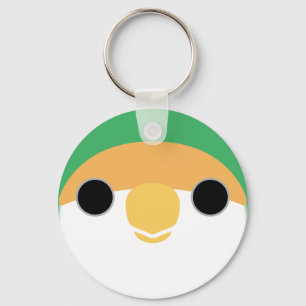 Chaveiro O rosto de um pombo verde-marinho