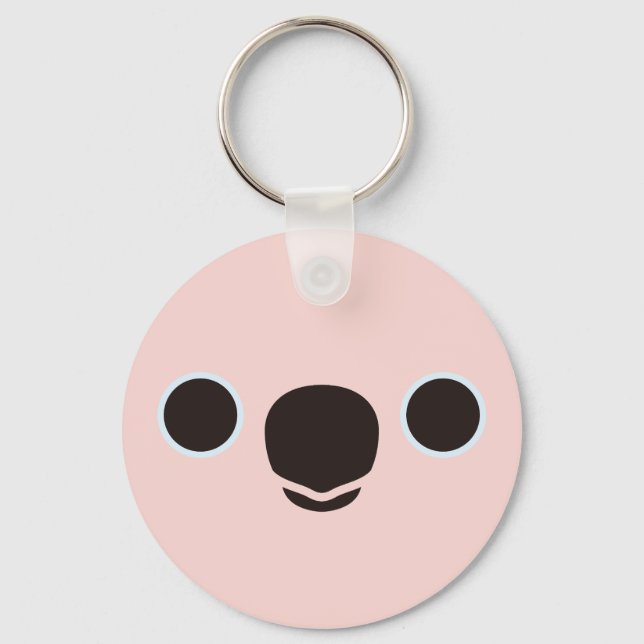 Chaveiro O rosto de uma Cockatoo Moluca (Frente)