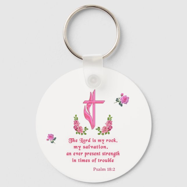 Chaveiro O Senhor é a minha pedra (Frente)