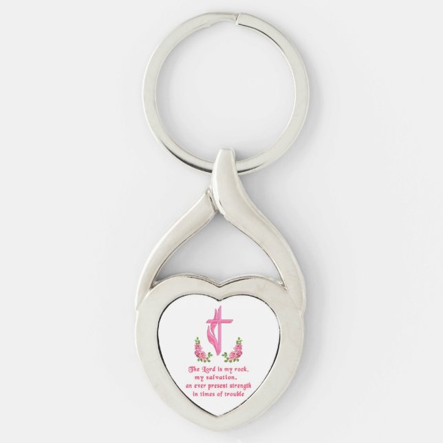 Chaveiro O Senhor é minha rocha (Frente)