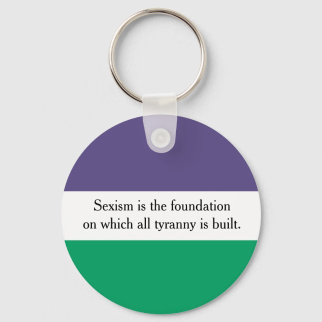 Chaveiro O Sexismo É O Anel-Chave (Frente)