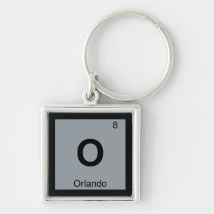 Chaveiro O - Símbolo de Mesa Periódica de Química Grega