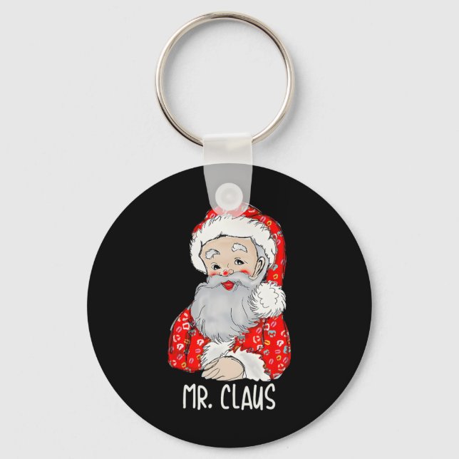 Chaveiro O Sr. e a Sra. Papai Noel Casais de Natal (Frente)