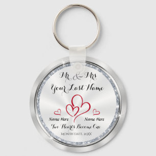 Chaveiro O Sr. e a Sra. Unique Wedding Favorecem os Convida