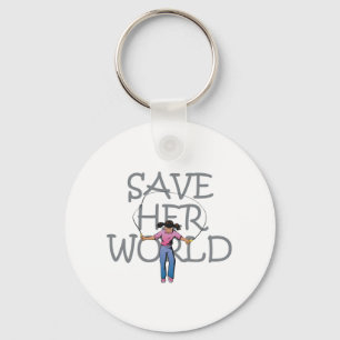 Chaveiro O T salvar seu mundo