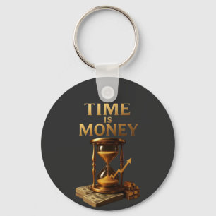 Chaveiro O Tempo É Dinheiro Design Motivacional Poderoso