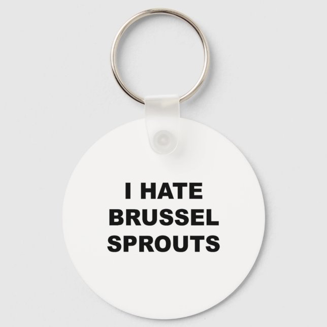Chaveiro O Topo Que Diz - Odeio O Brussel Engraçado - (Frente)