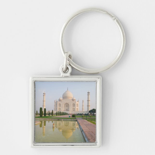 Chaveiro O tranquilo e pacífico Taj Mahal ao nascer do sol, (Frente)
