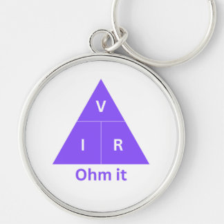 Chaveiro O Triângulo da Lei de Ohm Roxo