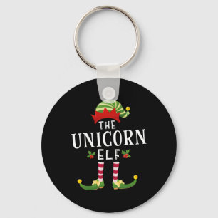 Chaveiro O Unicórnio Elf Matching de Natal Pajama
