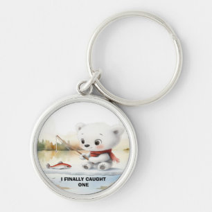 Chaveiro O Urso Pequeno Acabou Por Lançar Um Peixe
