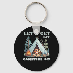 Chaveiro O vamos Se Atira. Camfire Lit. Vibe Camping Classi