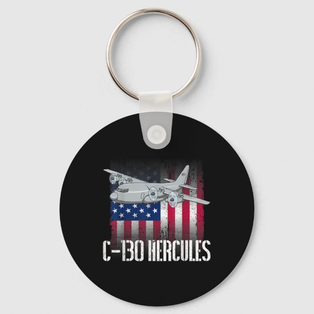 Chaveiro O Veterano salgado C-130 Hércules Hercules America (Frente)